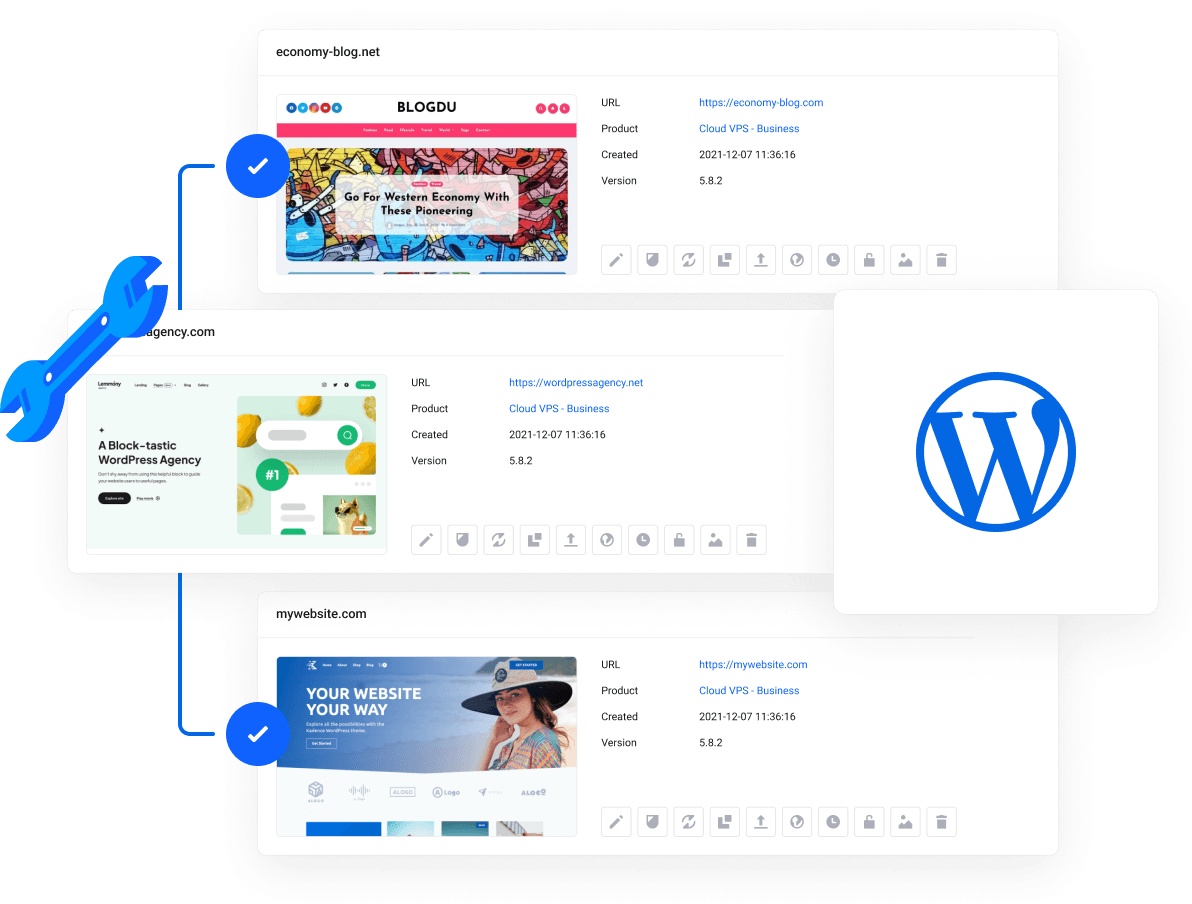 Tableau de Bord WordPress Unifié